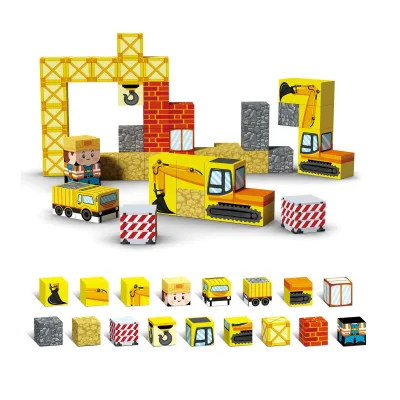 Hot-Selling 3D Puzzle Educational Creative Assembly Toy Building Blocks for Kids