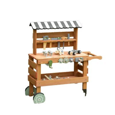 Montessori Wood Tool Table Simulation Screw Assembly Gear Games Fine Motor Sensory Educational Toys for Kids Boys Girls
