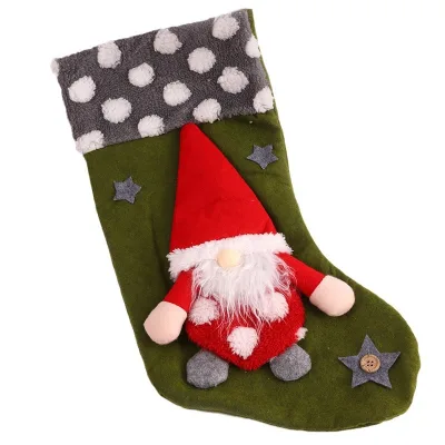 Longstar Christmas Stockings Lamb Wool Woodman Christmas Stockings Christmas Tree Hanging Decoration