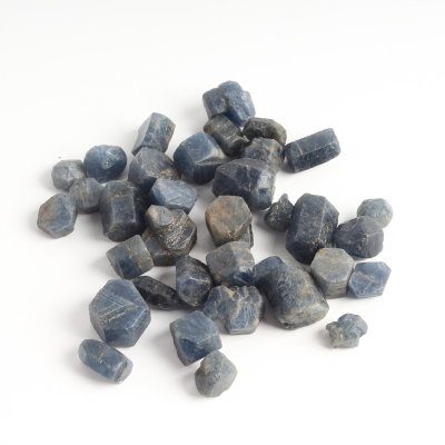 Natural Rough Corundum Stone Raw Crystal Color Blue Rough Corundum Sapphire for Jewelry