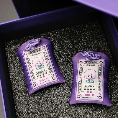 Custom Promotional Party Hot Sale OMaMori Charm Korean Norigae Anime Style Letterpress Printed Polyester Material Quick-Dry