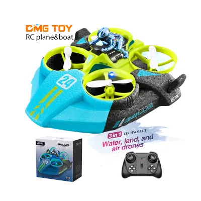 RC Plane Remote-controlled Airplane Children's 3 in 1 Unmanned Helicopter Sea Land air Rc Plane Flying Car Toy Boy