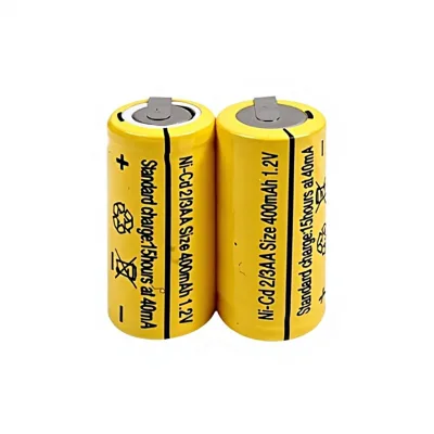 Nickel-cadmium Rechargeable Battery 2/3AA 400mAH 12V 13g Other Brand for Shaver Children Remote Control Car Consumer Electronics