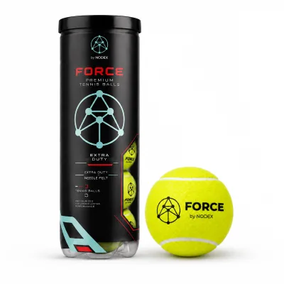 FORCE Premium Tennis Balls for Aggressive Play Explosive Power & Fast Response with Extra Duty Needle Felt