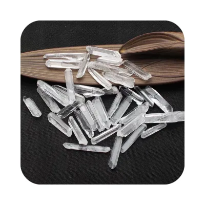 Natural High Quality Polished Raw Clear Quartz Healing Crystal Wands  White Rough Quartz Points for Fengshui Decoration