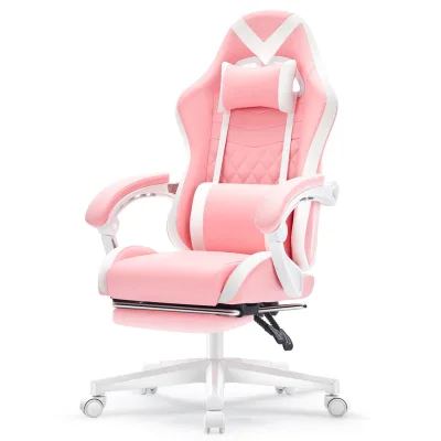 Chair Mat for Carpet High Back Breathable Swivel Internet Cafe Stylish Gaming Chair with Footrest Support Adjustable Armrest