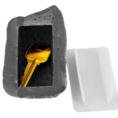 NEW Key Box Rock Hidden Hide in Stone Security Safe Storage Hiding Outdoor Garden Creative Resin Key Holder