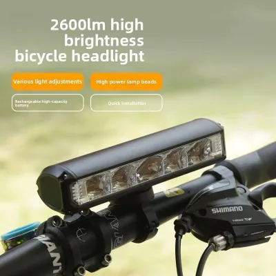 Custom Logo USB Rechargeable Aluminum Front Bike Headlight IPX4 Waterproof 4 Modes Durable & Easy Installation