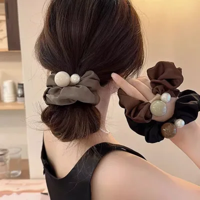 Hot Women Hair Ties Scrunchies Maruko Head Rubber Band Ponytail Holder Accessory