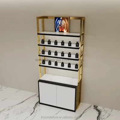 3 Layer Display Rack Storage Rack Perfume Decoration Shelf Storage Organizer Store Interior Custom Perfume Rack Display Design