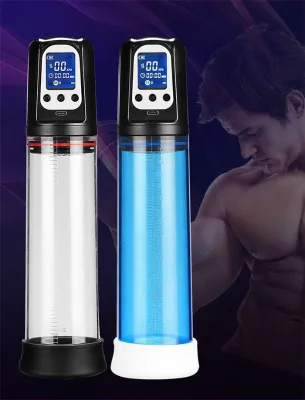 Automatically LCD Penis Pump Enhancement  4 Frequency Sucking Modes  Helping Erection Machine Medical Therapy for Men