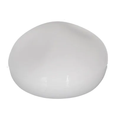 Opal White Flat Round Glass Lamp Shade for Low Profile Flush Mount Ceiling Light Fixtures Modern Minimalist Home Bedroom Decor