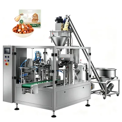 VBJX Industrial Grade Stainless Steel Rotary Pouch Packing Filling Sealing Machine for Food Granule with PLC