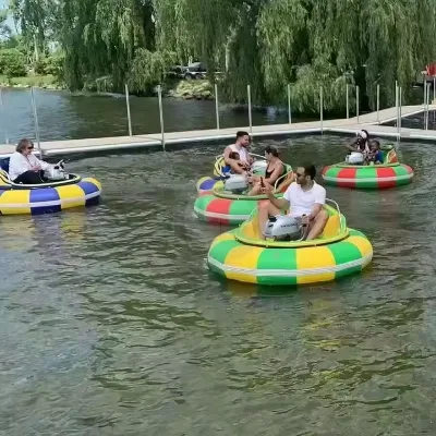 Hot Sale Family Amusement Games Summer Water Sports Electric Inflatable Bumper Boat for Sale