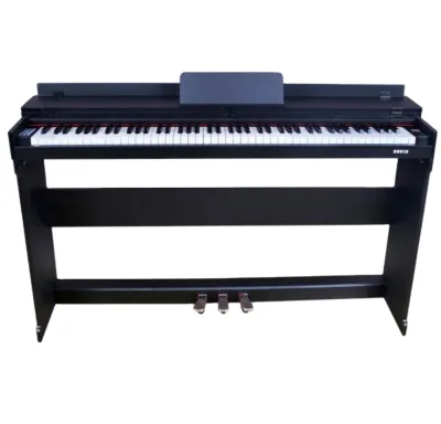 88-Key Electric Piano Keyboard Wooden Frame Three-Pedal Sustain Mechanical for Entry-Level Beginners' Home Practice