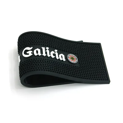 drink beer wine coffee customized logo bar rail mat