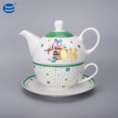 Luxury Customizable Ceramic Porcelain Eco-Friendly Cartoon Coffee and Tea Sets Excellent Tabletop Design