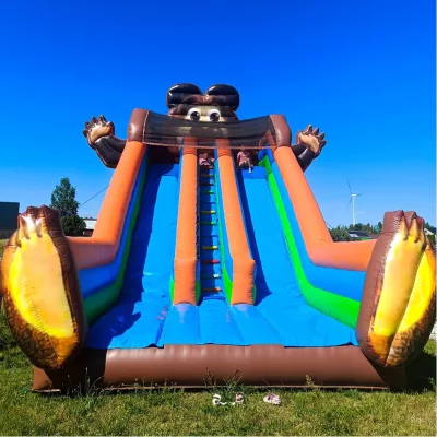 Capybara Inflatable Dry Slide Commercial PVC Inflatable Slide With Bouncer Animal Theme Slide for Rental Business