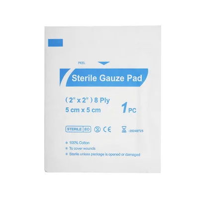 Exported Gauze Strips, Disposable Decontaminated Packaged Gauze Strips, Wound and Trauma Dressings