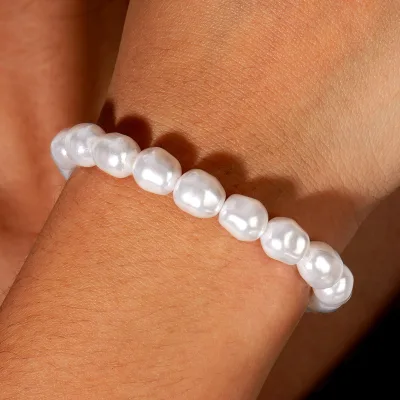 New Bohemian-style White Imitation Pearl Light Luxury Exquisite Niche Design Student Best Friend Bracelet