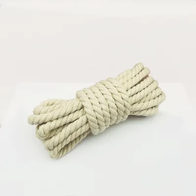 E-Magic Wholesale Manufacturers Custom 100% Nature Color Cotton Braid Shoelaces Round Rope Beige White Shoe Laces