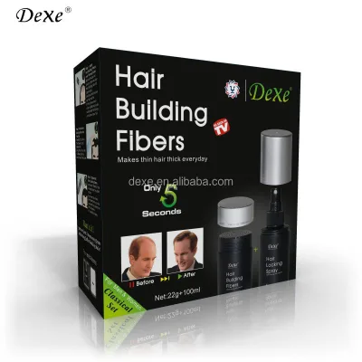 Dexe Professional Manufacturer 100% Natural Plant Keratin Cover Thinning Hair Spot Styling Powder Hair Building Fibers Men Women