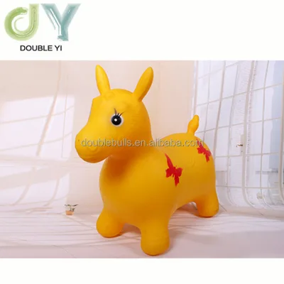 Custom Plastic Inflatable Jumping Animal / Rubber Animal Toy for Kids