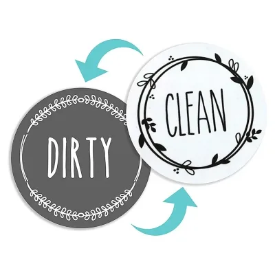 Traditional Super Strong Rubber Dishwasher Magnet for Kitchen Cleaning Tips Cleanliness Signs Customizable Home Room Decoration