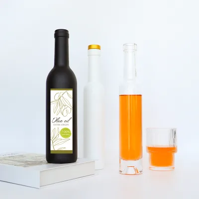Olive Oil Glass Bottle with sealed Cork Dispenser Bottle Leak-proof Bottle Mouth Suitable for Storing Olive Oil