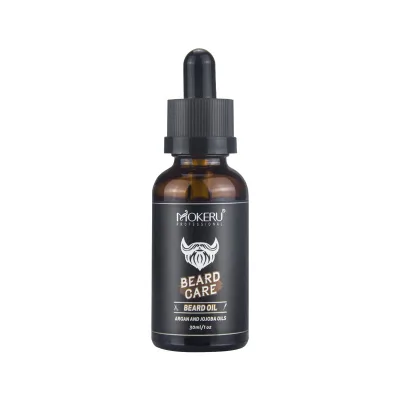 Mokeru 30g Wholesale Manufacturer 30g Deep Nourishing Argan Oil Beard Oil for Men OEM