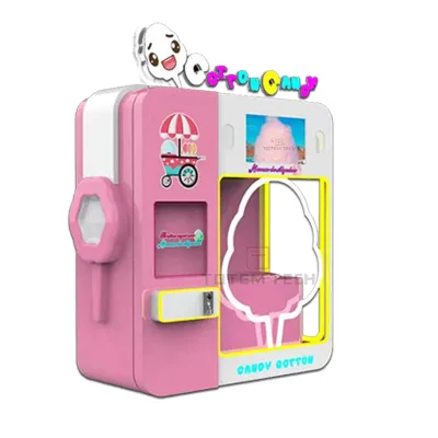 Totem 24-Hours Self-Help Cotton Candy Machine Sweet Cotton Candy Vending Machine for Campu Street Amusement Park Supermarket
