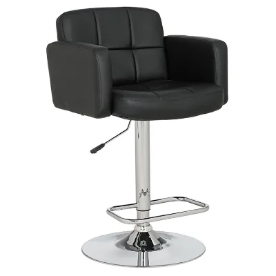 Adjustable Comfortable PU Leather Seat Modern Design Kitchen bar Stool