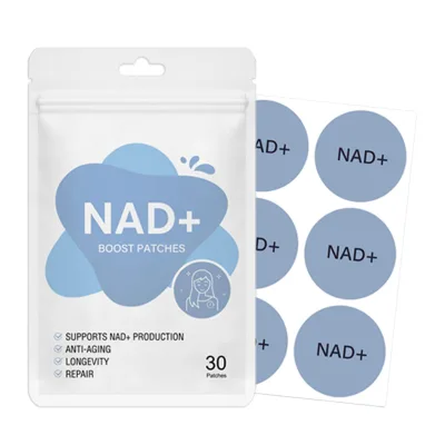 OEM Transdermal Energy Support Patch - Soluble Microneedle Design with Herbal Extracts, Hypoallergenic, CE Certified NAD Patch