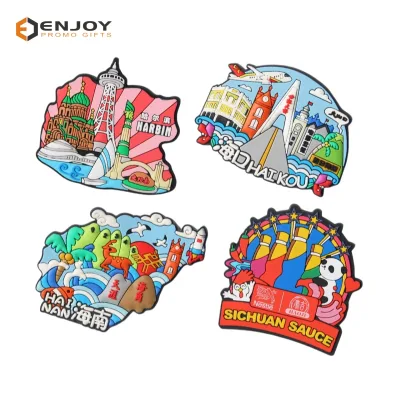 Wholesale Customized Soft Magnetic Three-dimensional PVC Fridge Magnets As Personalized, Fashionable and Creative Gifts