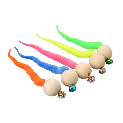Newest Cat  Products Rolling Cat Toy Wiggle Wooden Cat Ball Bell Kitten Toy