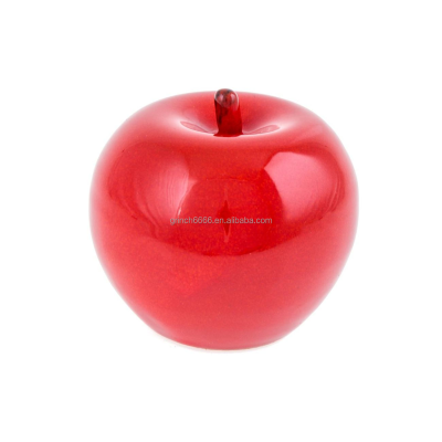 2025 Apple Decoration Ceramic Red Apple Modern Handmade Ceramic Decor Ornament kitchen garden decor