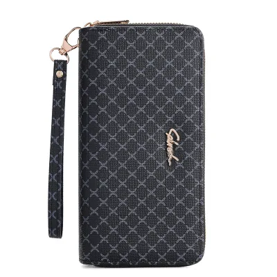 2023 OEM Cute Leather Wallet  Credit Card Holder With Zipper Coin Purse