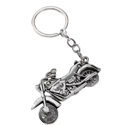 Creative Mini Motorcycle Helmet Keychain Vintage Metal Pendant Bag Hanging Ornaments Car Trinket Keyring Accessories Key Holder