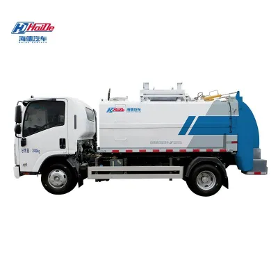 New Energy Self-loading Diesel Roll off 4x2 Manual Gearbox Dump Truck with Rear Trailer