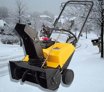 Efficient Electric Walk-Behind Snow Thrower Machine New Twin Snowplows Hand Tool for Snow Removal Sweeping for Outdoor