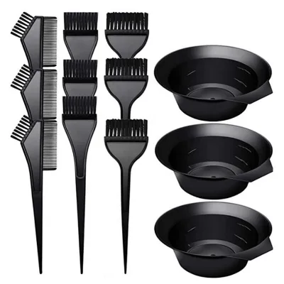 Private Label Hair Color Tinting Bowl Plastic Haddle Hair Dyeing Bowl