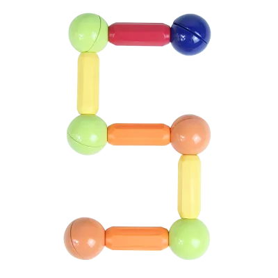 DIY Assemble Magnet Safest Colorful Stick and Rods Set Construction Set Game Toy