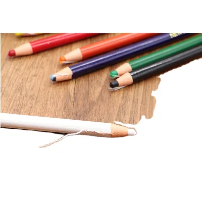12 Pcs Color Peel off China Marker Grease Pencil for Wood Metal Cloth Wax Grease