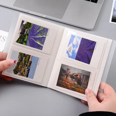 Wholesale High Quality Semi Transparent Frosted PP Full Open Photo Album DIY American Family Growth Album Portable Travel OEM