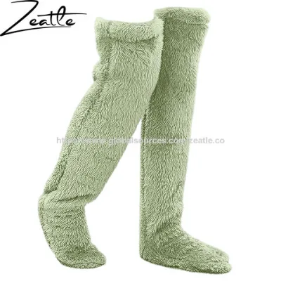 Manufacturer Women's Winter Over Knee Home Fuzzy Long Stockings for Indoor