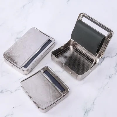 Cigarette Rolling Machine Metal Box Automatic Roller 70mm 78mm 110mm Three Specifications Multiple Patterns Tobacco Box Model