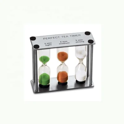 Custom Logo Metal Sand Timer Perfect Tea Hourglass Parts 3 4 5 Minutes Sand Clock
