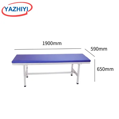 YAZHIYI Stainless Steel Massage Table Industrial Design Durable Soft Padded Surface Hospital Clinic Patient Check Treatment Bed