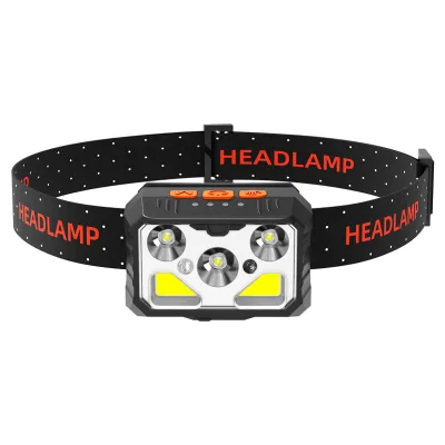 Hot Selling Emergency Mini 10W COB Sensor LED Camping Head Torch Light Lamps for Hiking Running Fishing Repairing