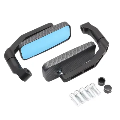 Motorcycle Rectangular Rearview Mirror Universal Modification Rearview Mirror 360 Degree Rotation Adjustment